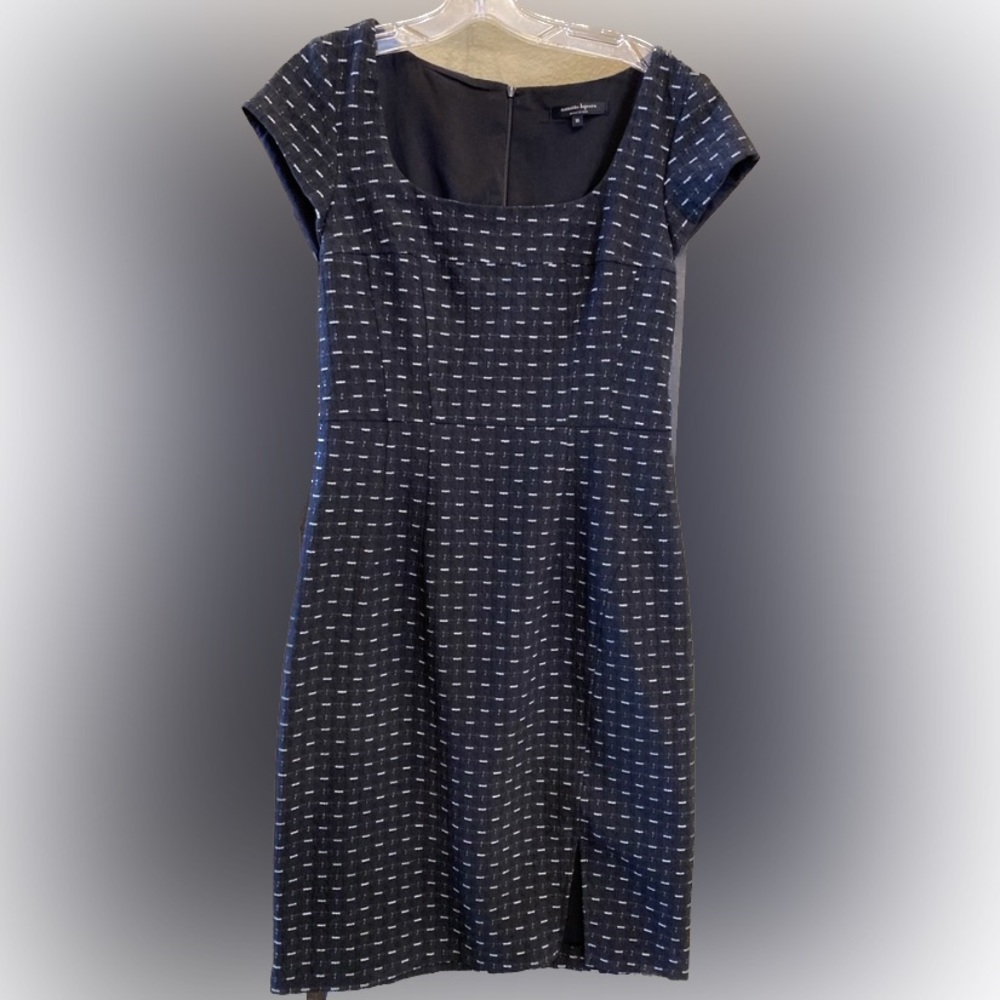 NANETTE LEPORE tweed dress, size 10, black & white, in great condition! 🥰